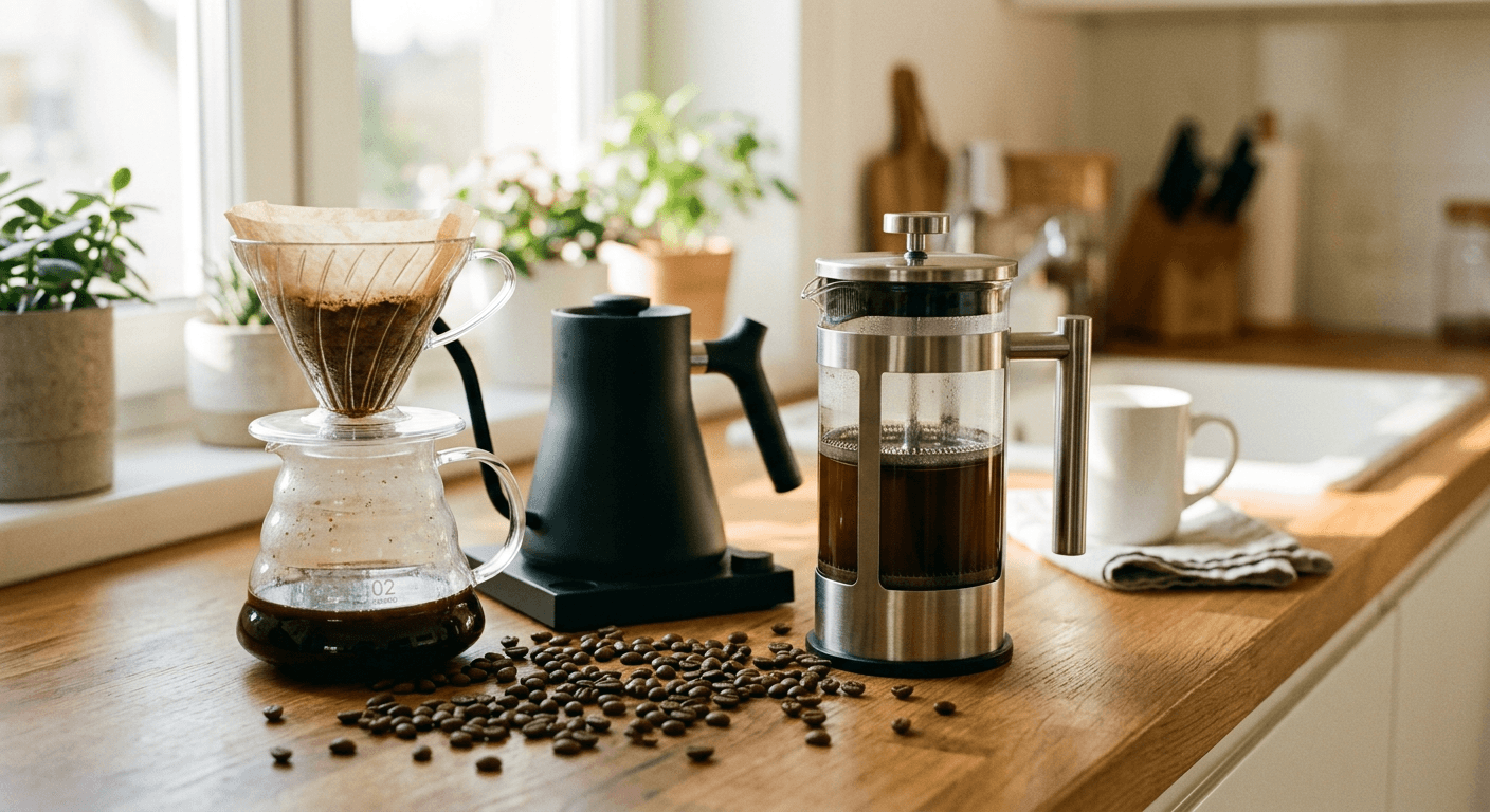 5 Home Coffee Methods: French Press Coffee Maker and Beyond