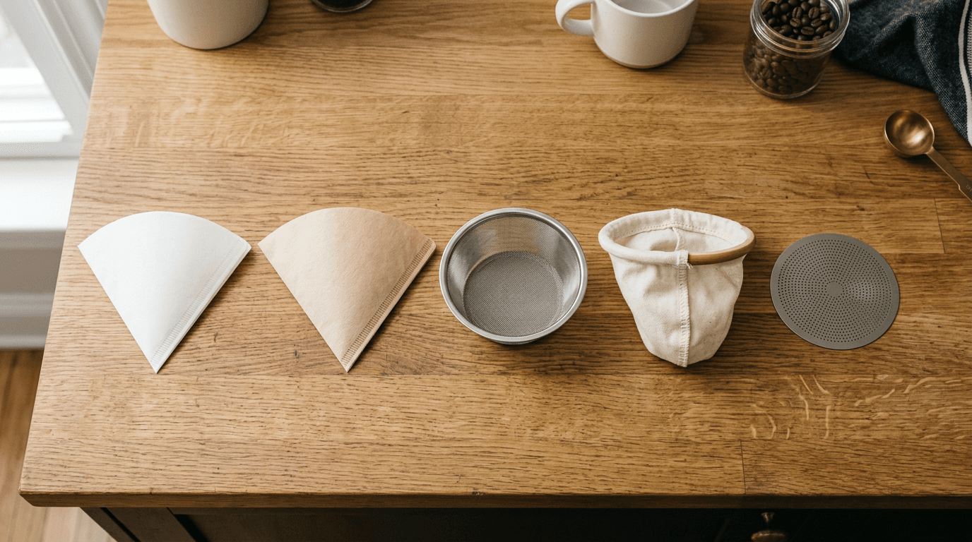7 Coffee Filters Explained: How Material Changes Your Brew